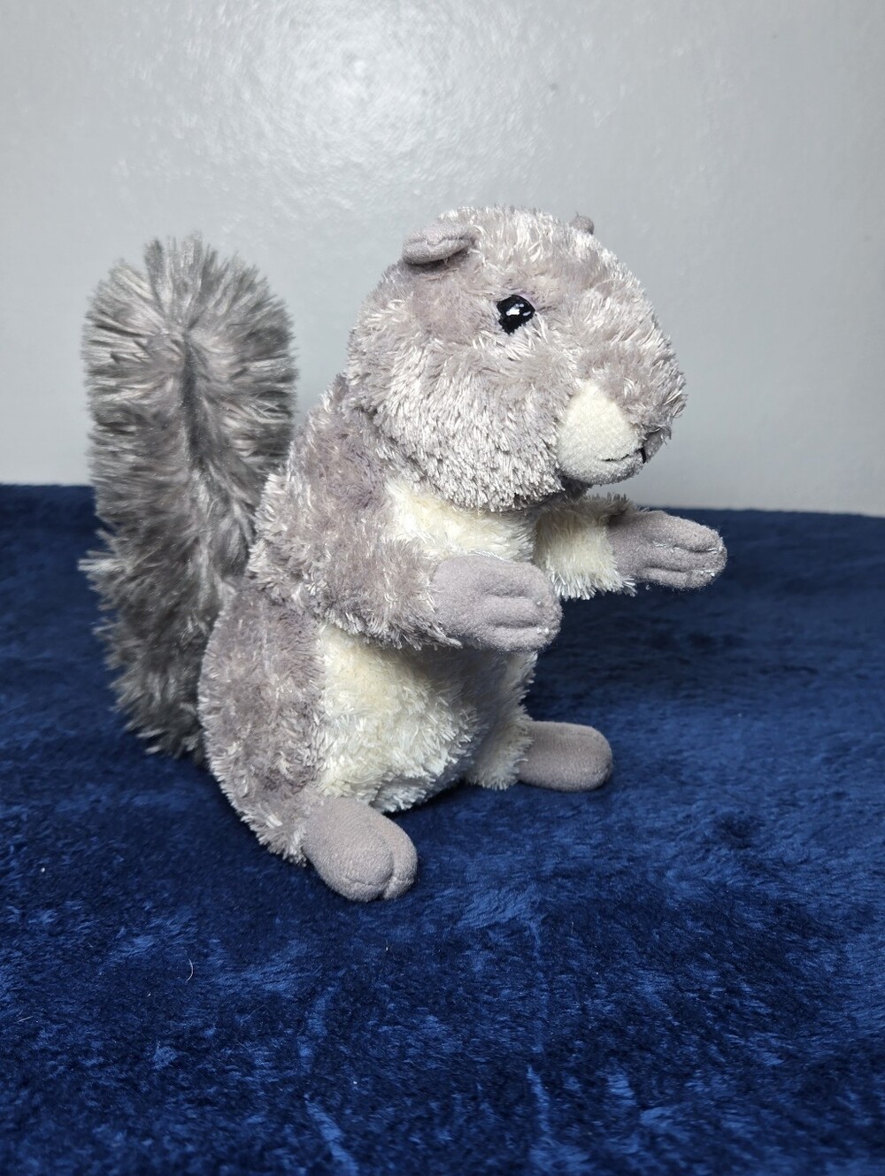 Aurora World Nutty Plush 8" Squirrel Flopsie Bean Stuffed Plush Grey Squirrel